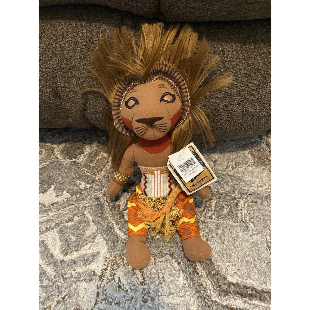 Disney's The Lion King Broadway Musical Simba Plush Bean Bag Soft Toy NEW NWT